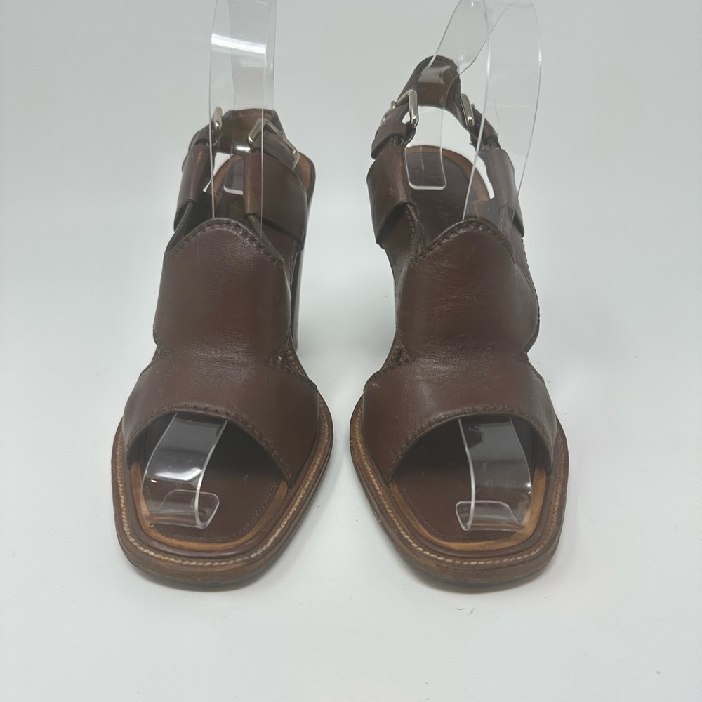 PRADA Pumps Sandals Brown Women's EU 38/US8 - Picture 5 of 16